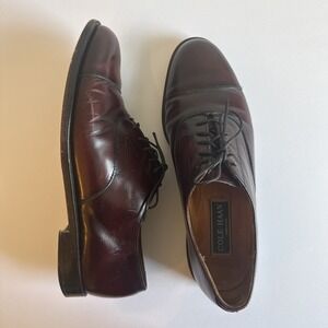 Cole Haan VTG Leather Grand Oxford Shoes Men's 9 Dark Cherry Lace Up